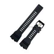 CASIO Ремешок для часов GBA-800-1, черный, пластик, черная пряжка со стальным язычком